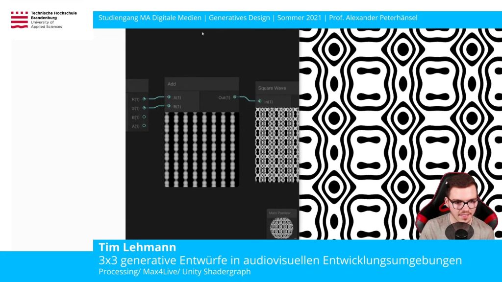 Tim Lehmann 3x3 generative Entwürfe in audiovisuellen Entwicklungsumgebungen